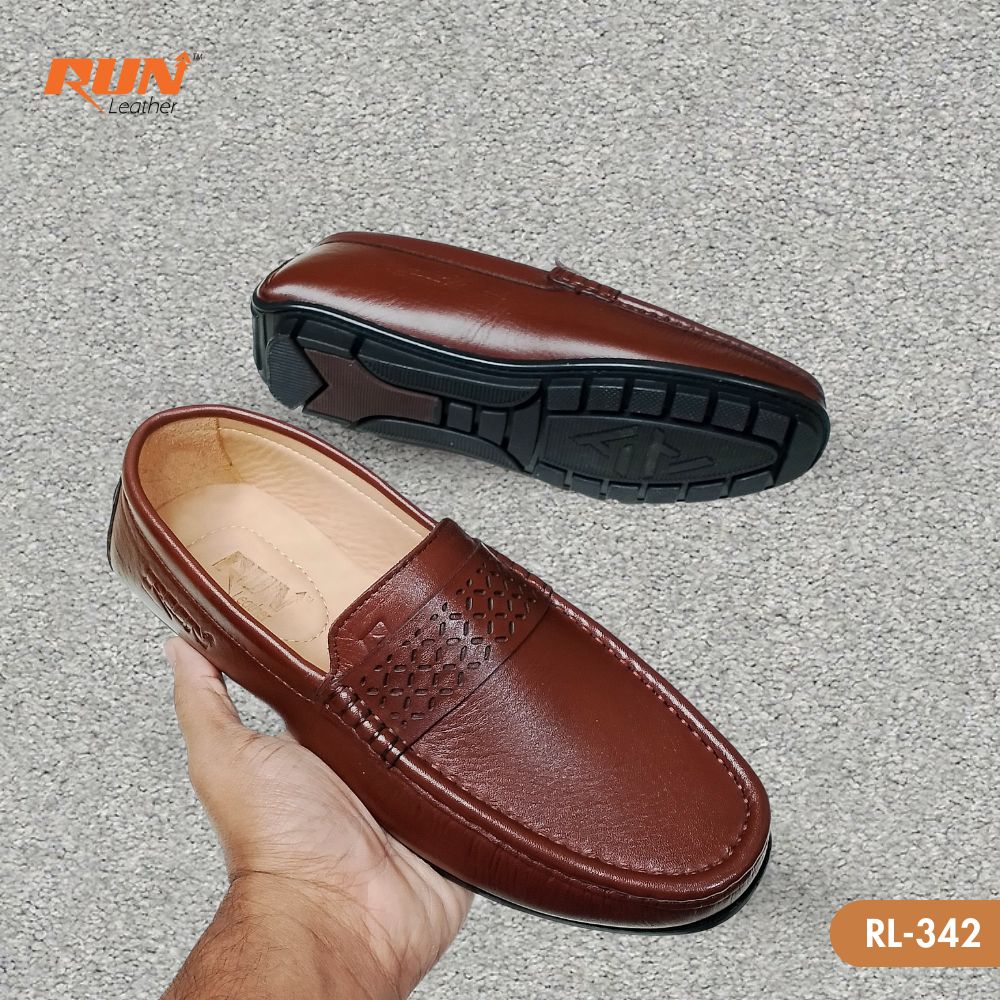 Genuine Leather buckle Loafer LF-342